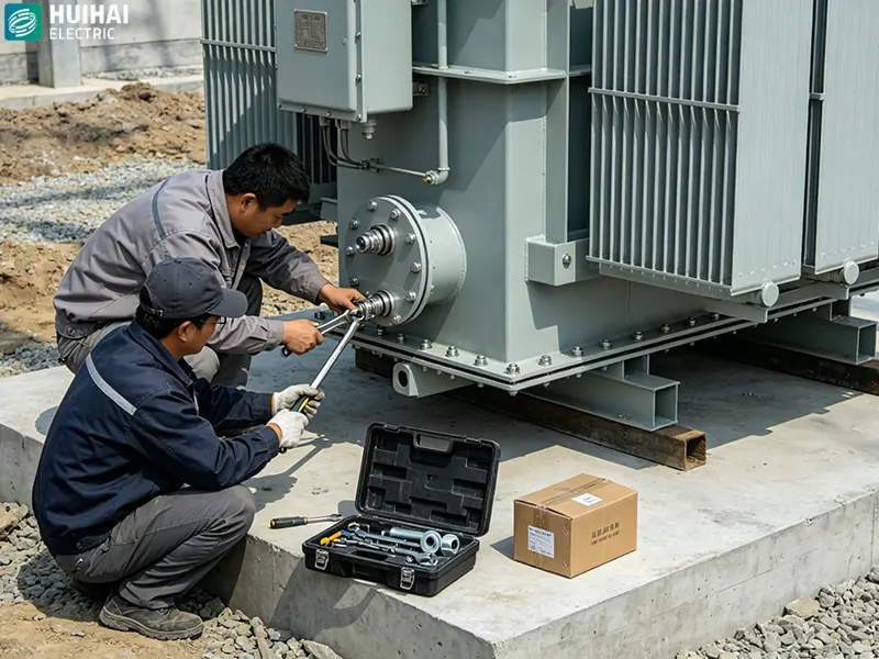 High and Low Voltage Wiring Process for Power Transformers