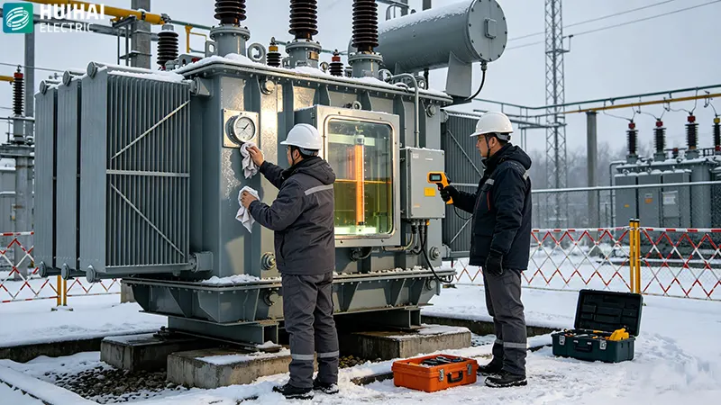 Oil-Immersed Transformer Cooling System Inspection