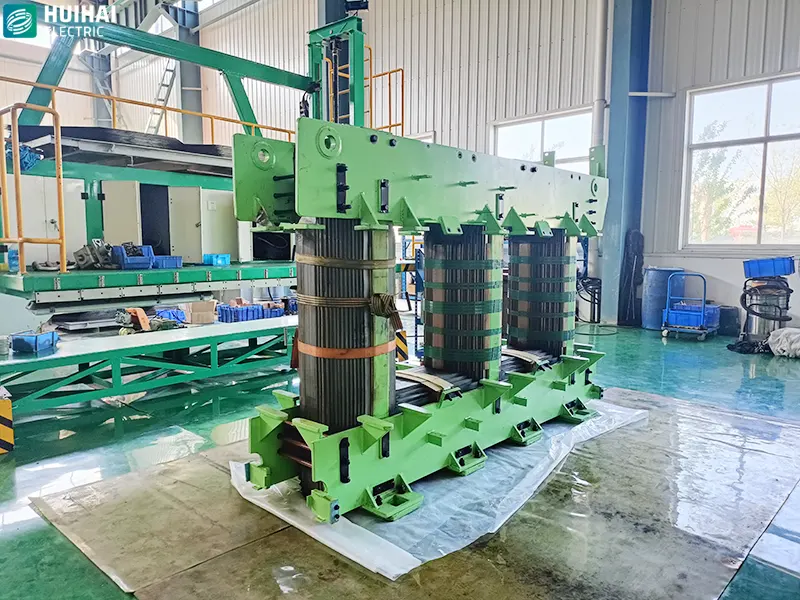 Oil-Immersed Transformer Under Construction