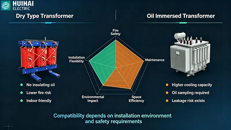 Dry-type transformers have greater compatibility