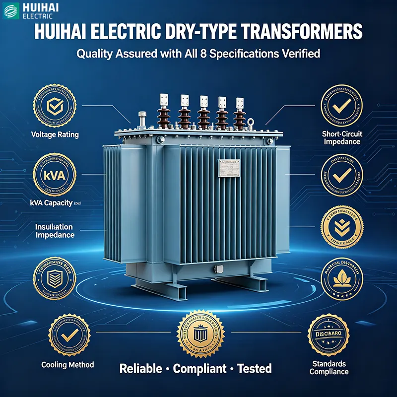 Huihai Electric dry-type transformers – quality assured with all 8 specifications verified