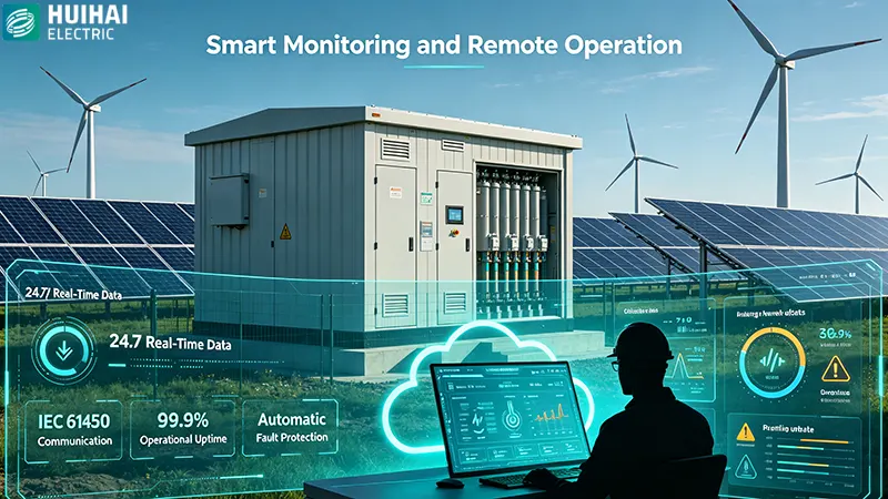 Smart monitoring and remote operation system for prefabricated substation in solar and wind projects Smart monitoring and remote operation system for prefabricated substation in solar and wind projects