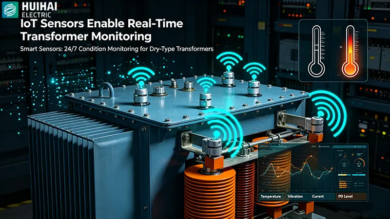 IoT sensors enabling real-time condition monitoring for dry-type transformers in smart grid applications