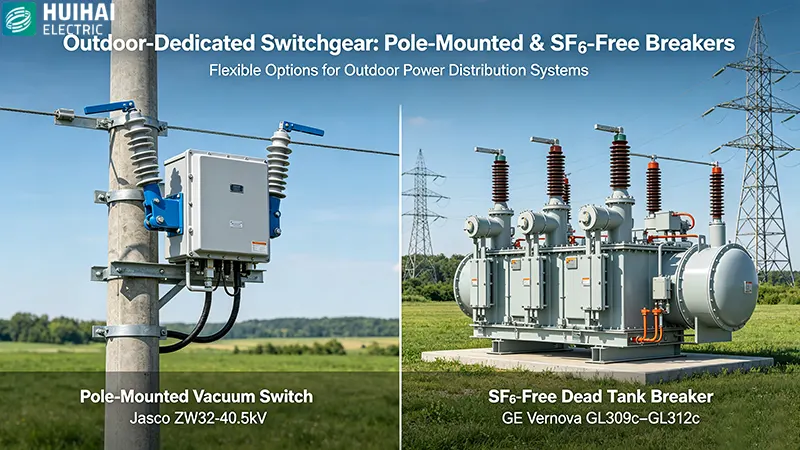 Pole-mounted vacuum switch and SF6-free dead tank breaker for outdoor power distribution systems Pole-mounted vacuum switch and SF6-free dead tank breaker for outdoor power distribution systems