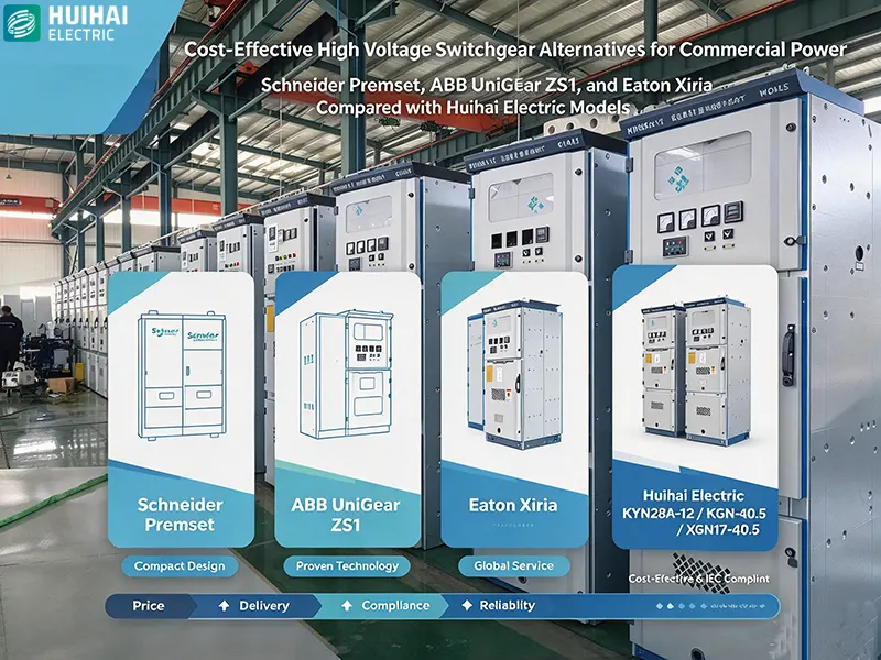 Cost-effective high voltage switchgear alternatives for commercial power – Schneider Premset, ABB UniGear ZS1, and Eaton Xiria compared with Huihai Electric models Cost-effective high voltage switchgear alternatives for commercial power – Schneider Premset, ABB UniGear ZS1, and Eaton Xiria compared with Huihai Electric models